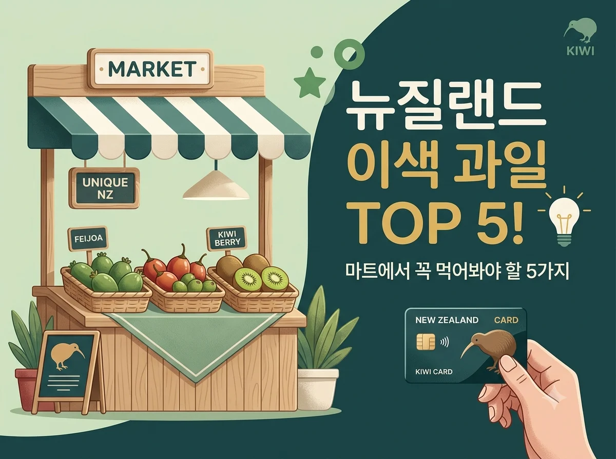 뉴질랜드에서 꼭 먹어봐야 할 이색 과일 TOP 5!