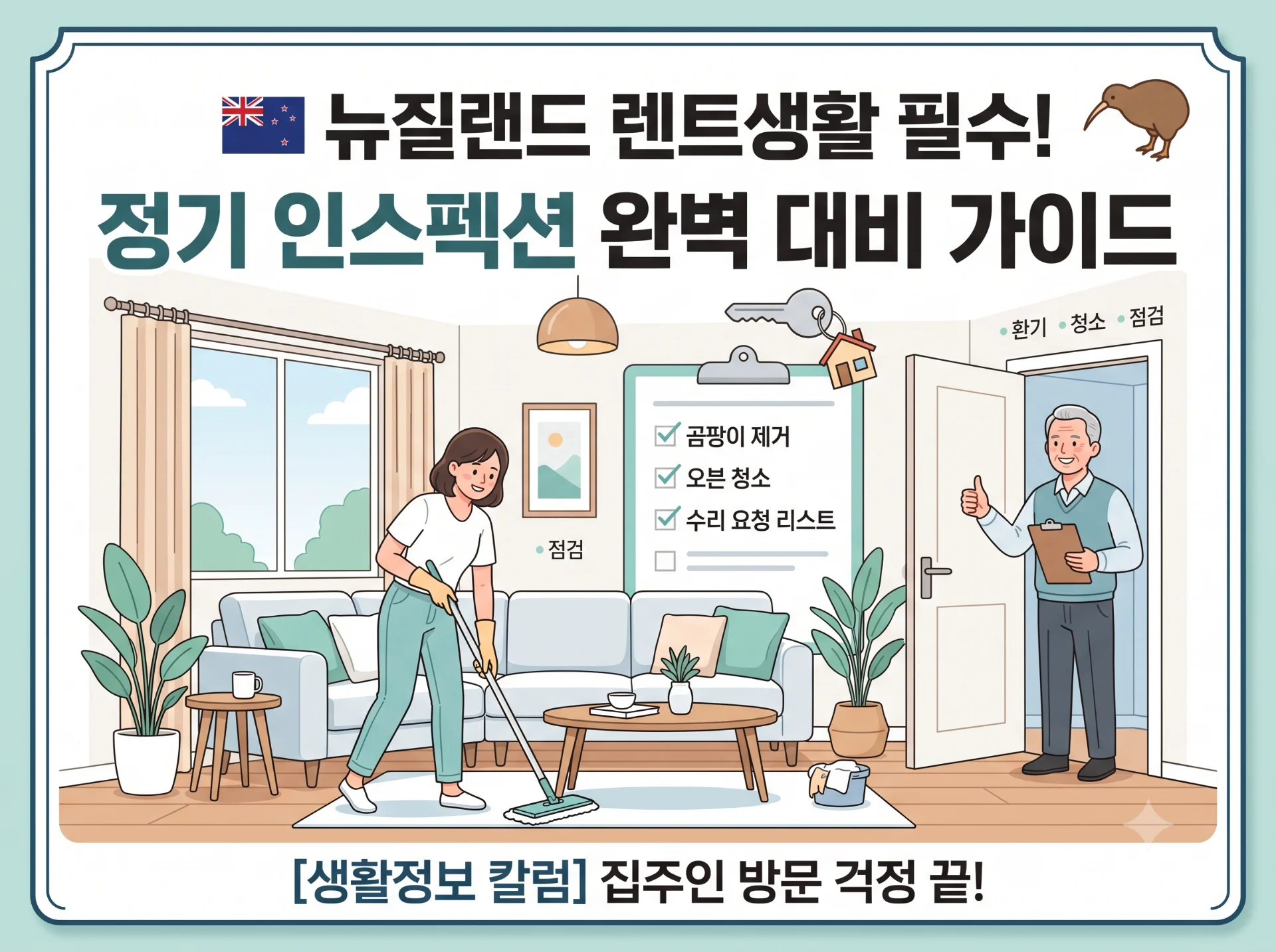 뉴질랜드 렌트 생활 필수 지식: '인스펙션' 완벽 대비 가이드