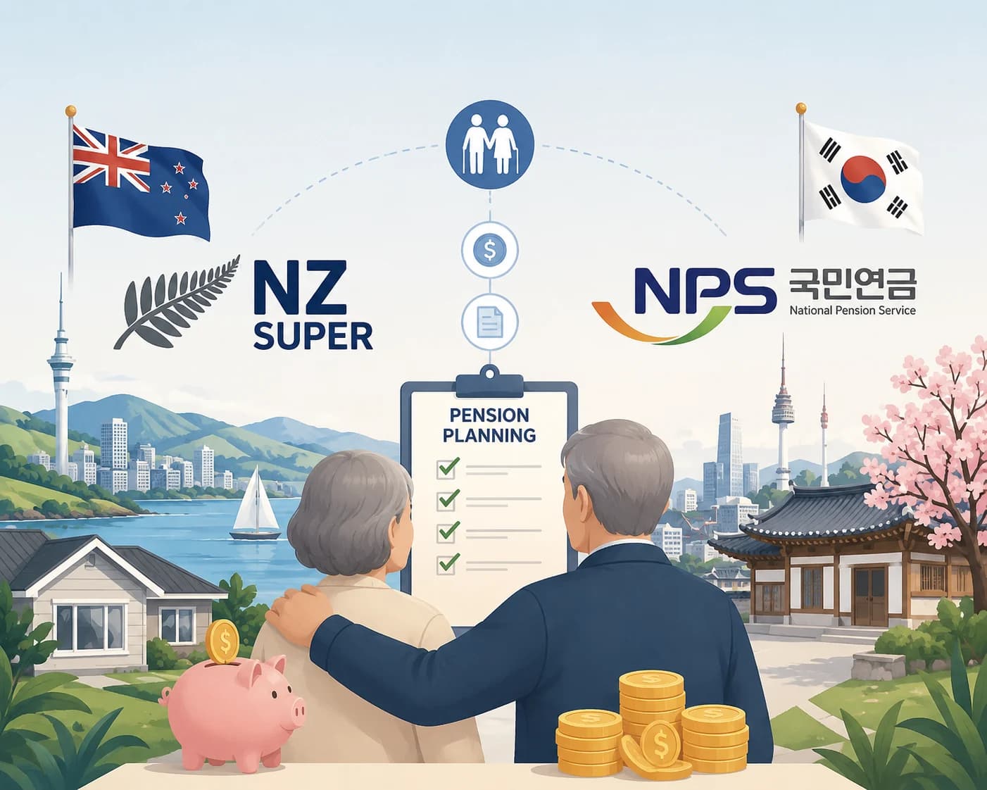 뉴질랜드 연금(NZ Super)과 한국 국민연금, 둘 다 받을 수 있을까?