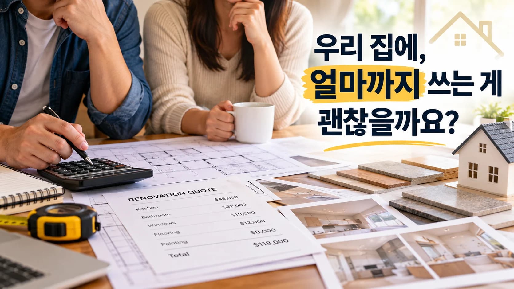 우리 집에, 얼마까지 쓰는 게 괜찮을까요?